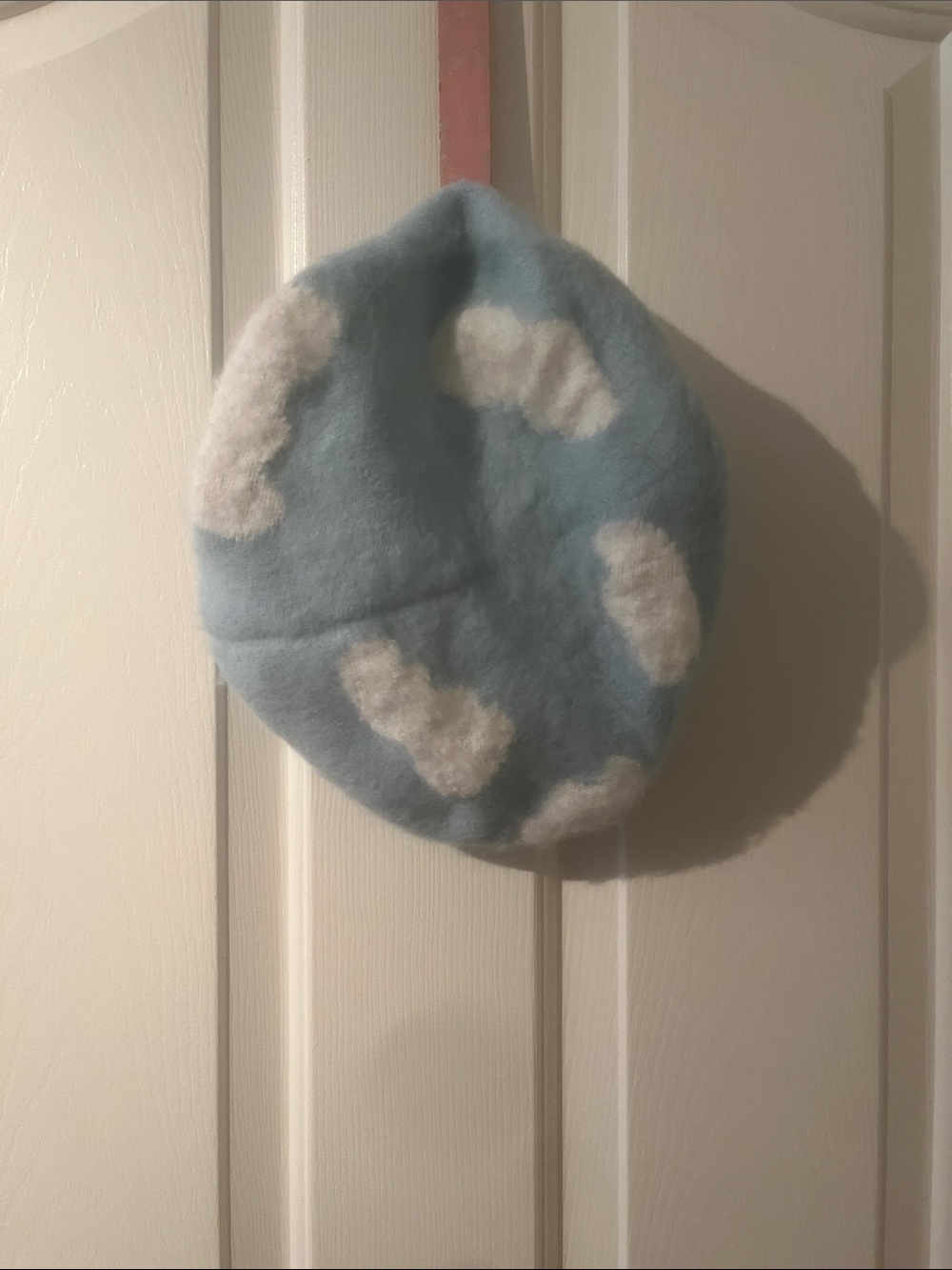 wild fable Blue Beret with White Cloud Pattern